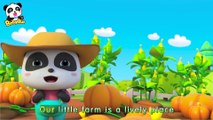 Baby Panda Sends Apples to BabyBus Town | Excavator Plants Trees | Car Song for Kids | BabyBus