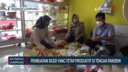 Melihat Pembuatan Siger yang Tetap Produktif di Tengah Pandemi