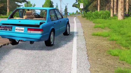 Cars vs Suspension Bridge #1 - BeamNG Drive