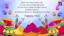 Holi 2022 Greetings for Girlfriend & Boyfriend: Romantic Quotes, Wishes and Images for Lovebirds