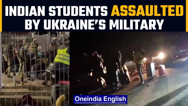 Indian students in Ukraine beaten by the military on the border reveals videos | Oneindia News