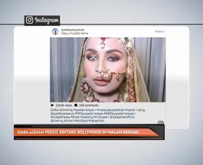 Izara Aishah persis bintang Bollywood di malam berinai