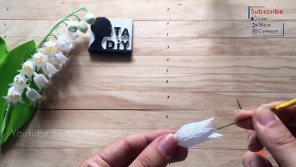 TA Diy ideas - Paper flower handmade /m/0fm3zh - How to make Lily of the Valley