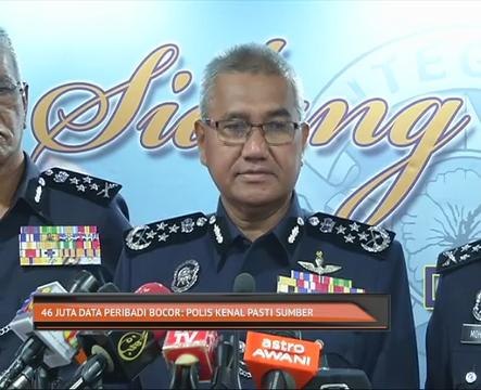 46 juta data peribadi bocor: Polis kenal pasti sumber