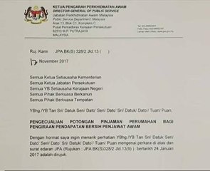 Hutang 60% gaji, penjawat awam tetap layak buat pinjaman