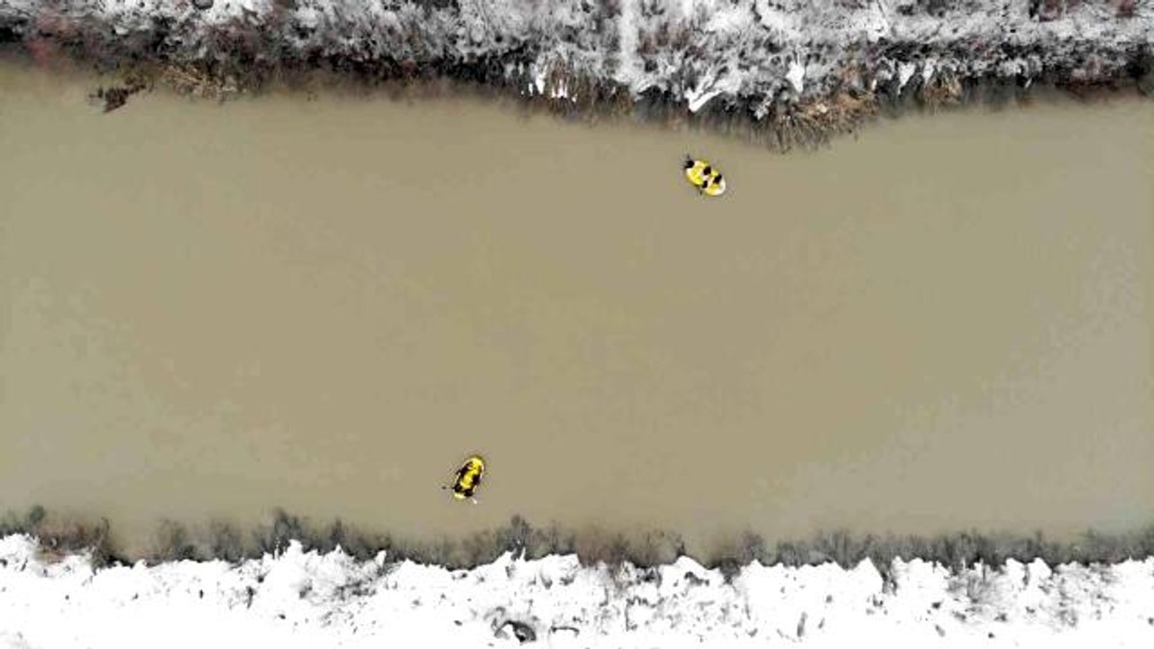 Karasu Nehri'nde kaybolan Yağmur için Murat Nehri'nde de çalışma başlatıldı