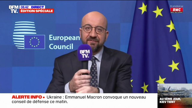 Charles Michel estime que les sanctions contre la Russie auront un impact économique majeur , même en Europe