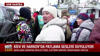 Rusya'nın saldırılarından kaçan siviller zor durumda! Sınırdaki çocukların gözyaşları yürek yaktı