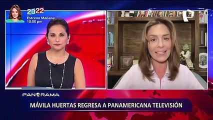 Mávila Huertas regresa a Panamericana Televisión con el programa periodístico "2022 en 24 Horas"