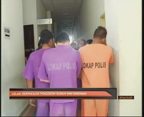 Lelaki berpakaian pengebom bunuh diri direman