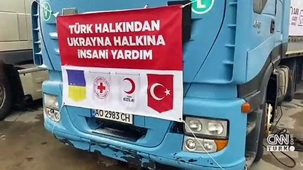 CNN TÜRK Ukrayna'ya giden yardım TIR'larını görüntüledi
