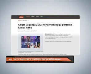 Lagu 'Top 50' raku kini di platform digital Astro AWANI