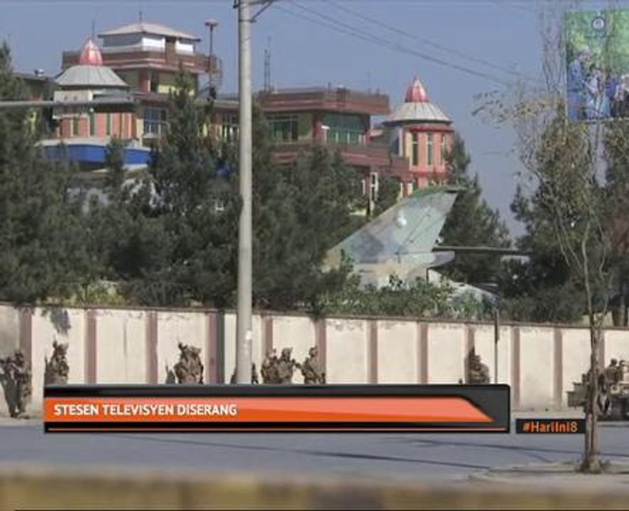 Stesen televisyen diserang