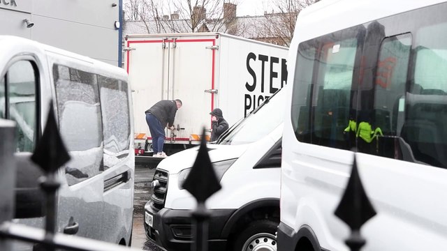 Film crews arrive at David Fishwick to start Netflix film