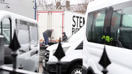 Film crews arrive at David Fishwick to start Netflix film