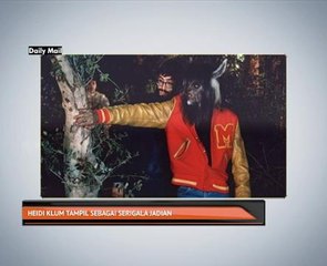 Heidi Klum tampil sebagai serigala jadian