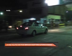 Lafarge Malaysia dan pihak berkuasa siasat punca letupan di Rawang