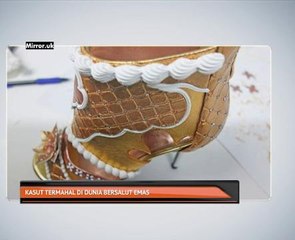 Kasut termahal di dunia bersalut emas