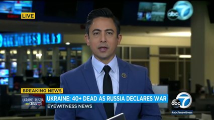 Descargar video: Russia attacks Ukraine as defiant Vladimir Putin warns United States, NATO I ABC7