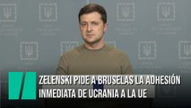 Zelenski pide a Bruselas la adhesión inmediata de Ucrania a la UE