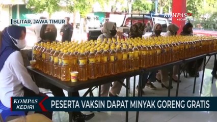 Polres Blitar Kota Gelar Vaksinasi Berhadiah Minyak Goreng