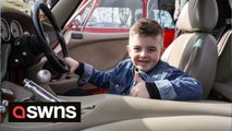 More than 100 classic and sports car enthusiasts gather for autistic 7-year-old's birthday