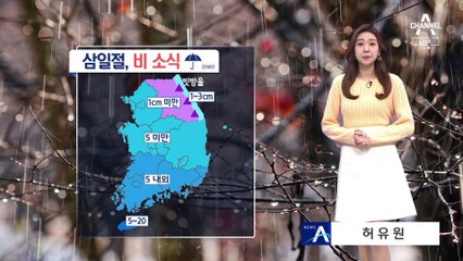 [날씨]삼일절 오전까지 전국 비…스모그 유입