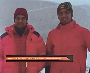 Mayat pendaki Malaysia ditemui selepas setahun hilang