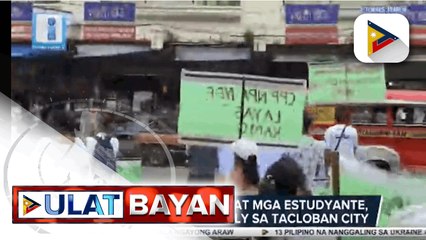 260 dating rebelde at mga estudyante, sumali sa peace rally sa Tacloban City