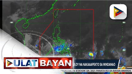 PTV INFOWEATHER:  Trough ng LPA sa labas ng PAR, patuloy na nakaaapekto sa southern section ng Mindanao