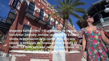Zelensky rechaza la oferta de EE UU de evacuar y dice Necesito