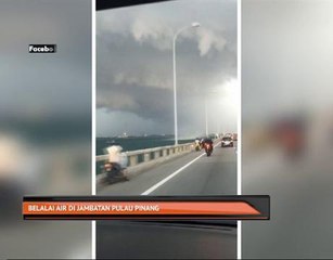 Belalai air di Jambatan Pulau Pinang