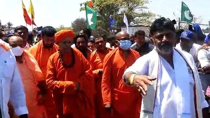 कांग्रेस ने फिर शुरू की मैकेदाटू पदयात्रा