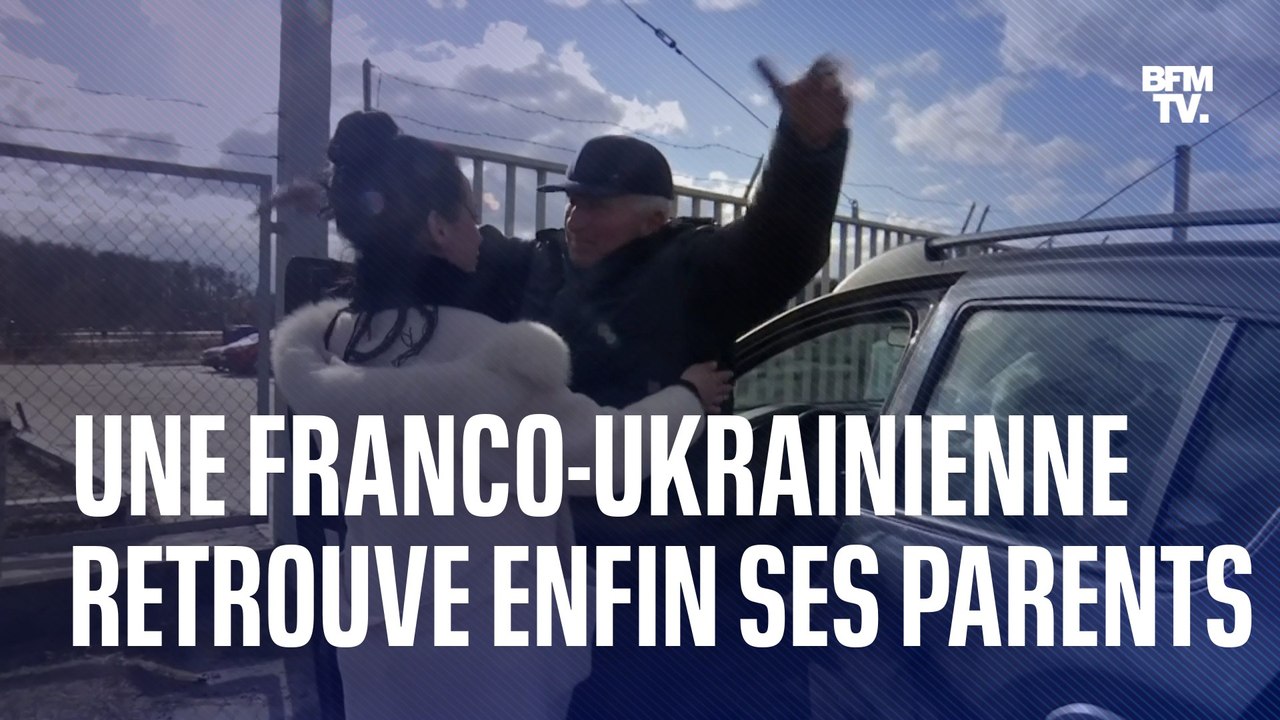 Elena, franco-ukrainienne retrouve ses parents à la frontière polonaise