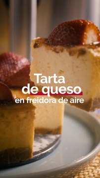 Tarta de queso en freidora de aire