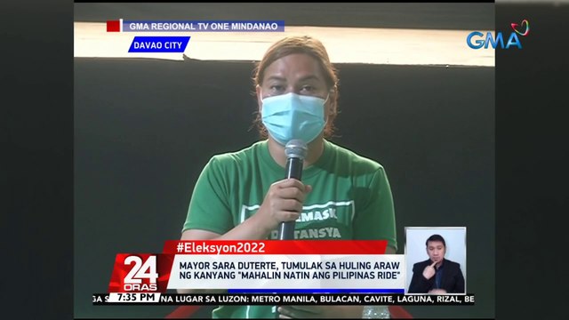 Mayor Sara Duterte, tumulak sa huling araw ng kanyang Mahalin natin ang Pilipinas ride | 24 Oras