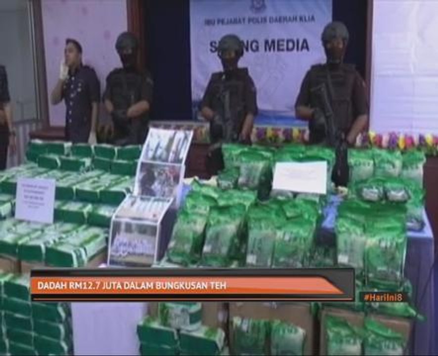 Dadah RM12.7 juta dalam bungkusan teh