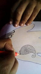 Pencil drawing mehndi design new.