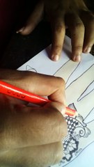 Mehndi in pencil drawing