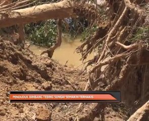 Penduduk bimbang tebing sungai semakin terhakis