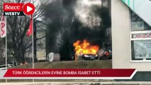 Harkov'da Türk öğrencilerin evine bomba isabet etti! Bombalardan kaçan onlarca vatandaş metro istasyonuna sığındı
