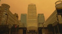 London sky turns yellow as storm blows in Saharan dust, Spanish smoke