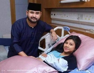 Tengku Mahkota Johor timang cahaya mata lelaki