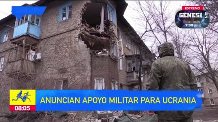 Anuncian apoyo militar a Ucrania