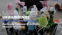 La résistance ukrainienne: ils fabriquent des cocktails molotov pour se défendre
