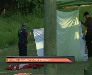 3 penerjun udara maut selepas bertembung