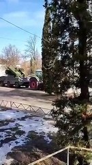 Ukrainian villagers stealing more Russian military vehicles