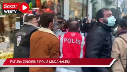 Zamlara karşı fatura zinciri oluşturdular, polis müdahale etti