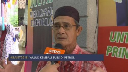 Apa yang rakyat inginkan: Wujud kembali subsidi petrol
