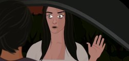 Driving Alone At Night- Short Horror Movie Animated (English)